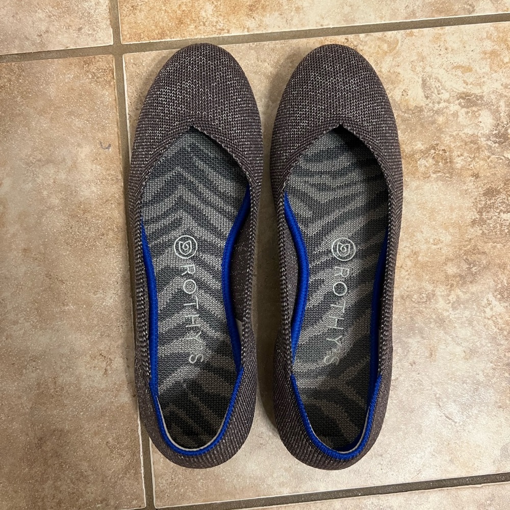 Rothy’s EUC twilight metallic flat